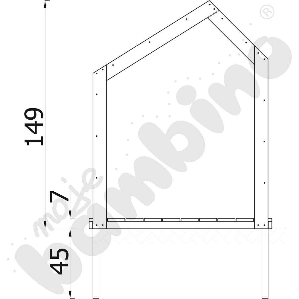 Domek Terra, drewniany z kotwami