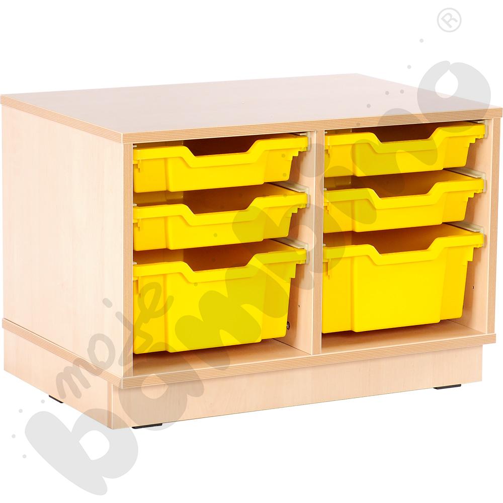 Szafka Flexi M na plastikowe pojemniki na cokole