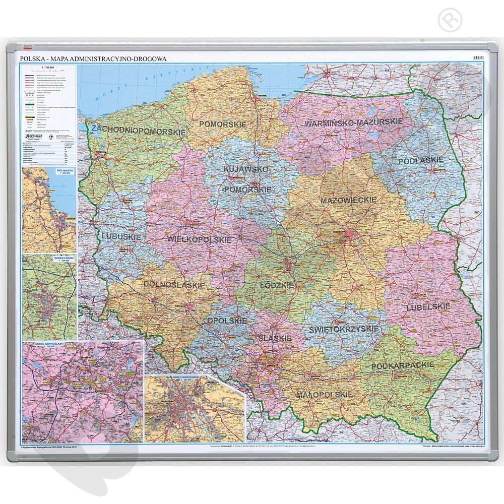 Polska - mapa administracyjna