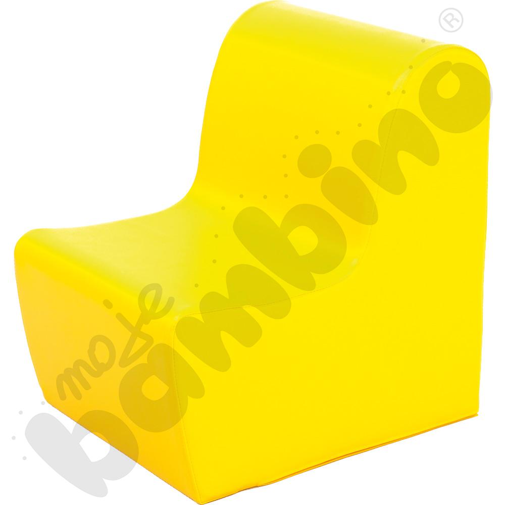 Średni fotelik żółty