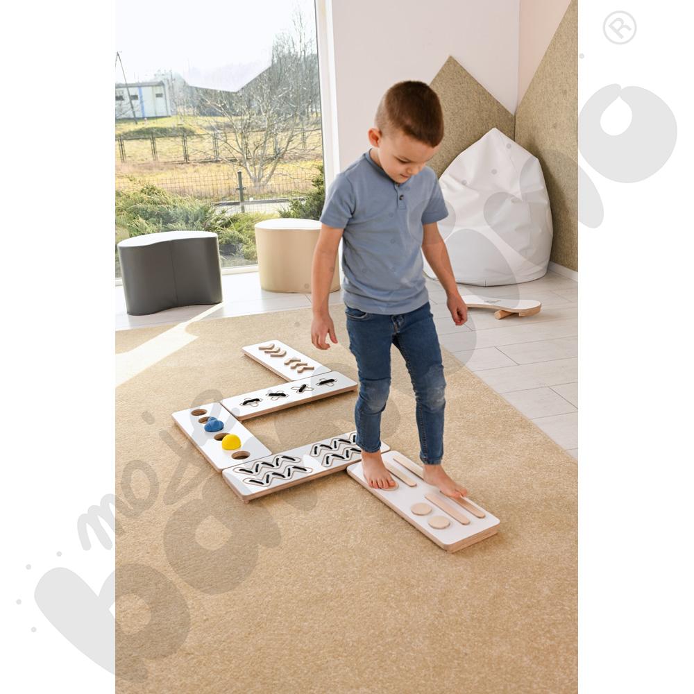 Ścieżki sensoryczne Good Wood - białe - MED Ścieżki sensoryczne Good Wood - białe - MED