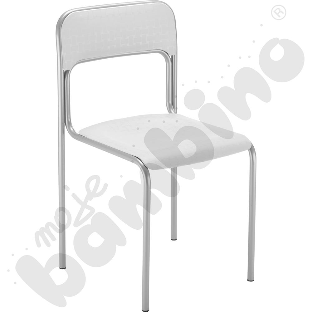 Krzesło Next alu białe