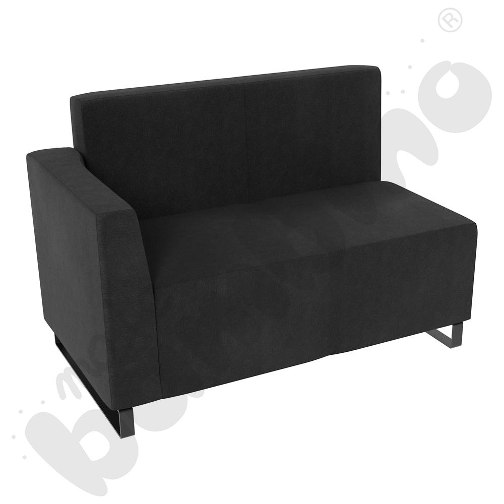 Sofa Universum 2-os. wys. 82 cm, bok niski lewy, tkanina KG38