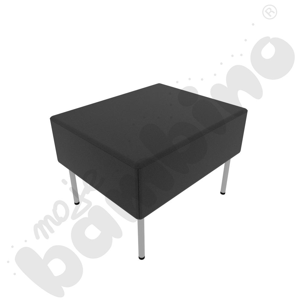 Pufa Versa 60x50 cm z plastikowymi stopkami, stelaż jasnoszary, tkanina BD14 Pufa Versa 60x50 cm z plastikowymi stopkami, stelaż jasnoszary, tkanina BD14