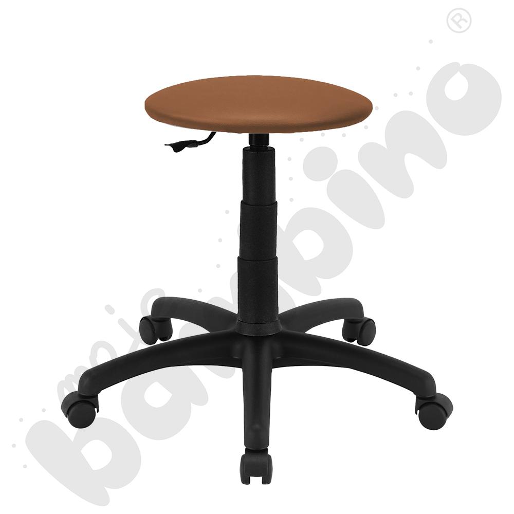 Krzesło obrotowe Goliat brązowo-czarne