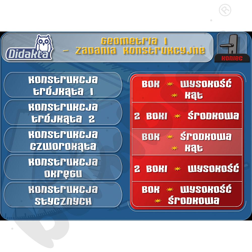 Didakta - Geometria 1 - Zadania konstrukcyjne 
