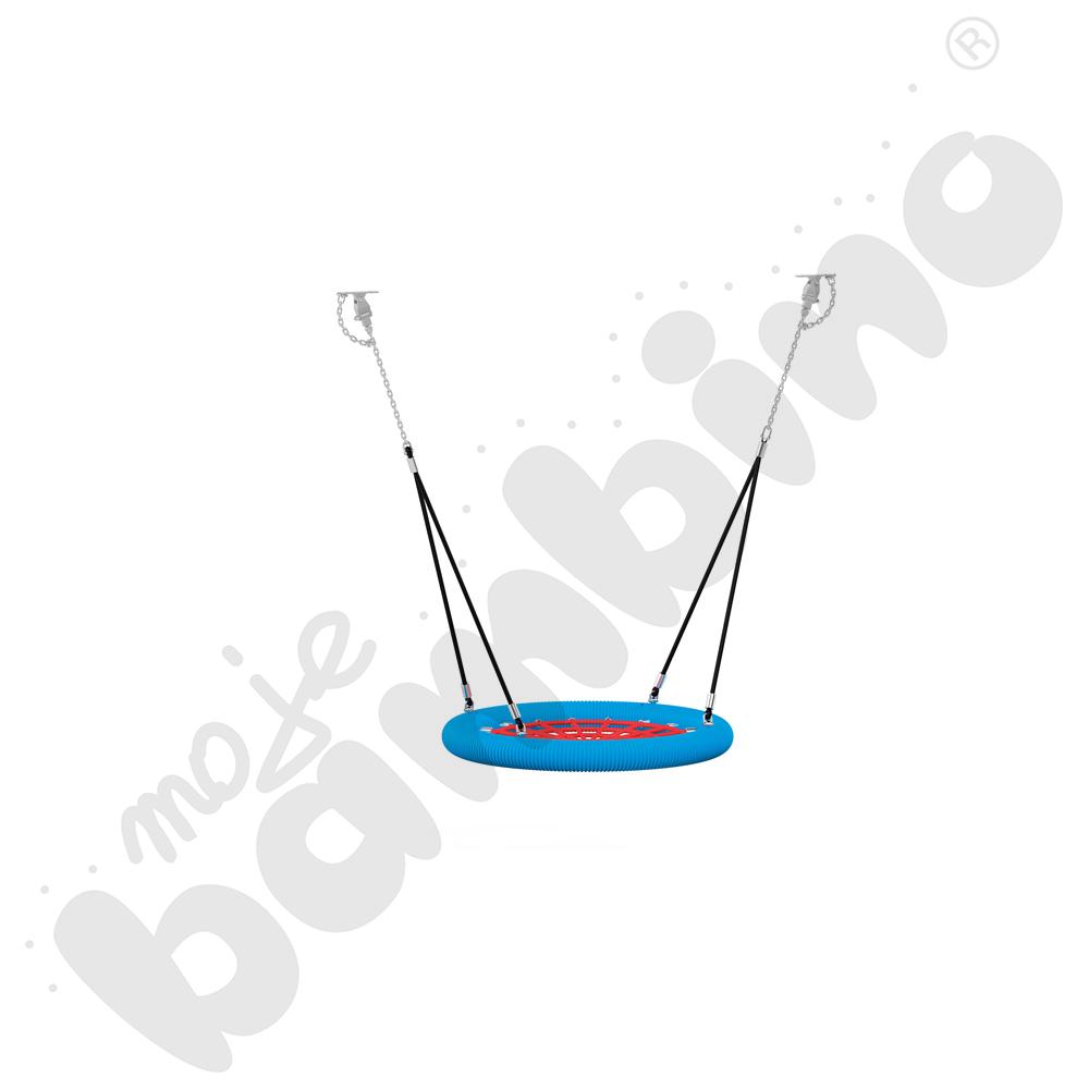 Zawiesie z siedziskiem typu Bocianie gniazdo 100 cm - niebieskie