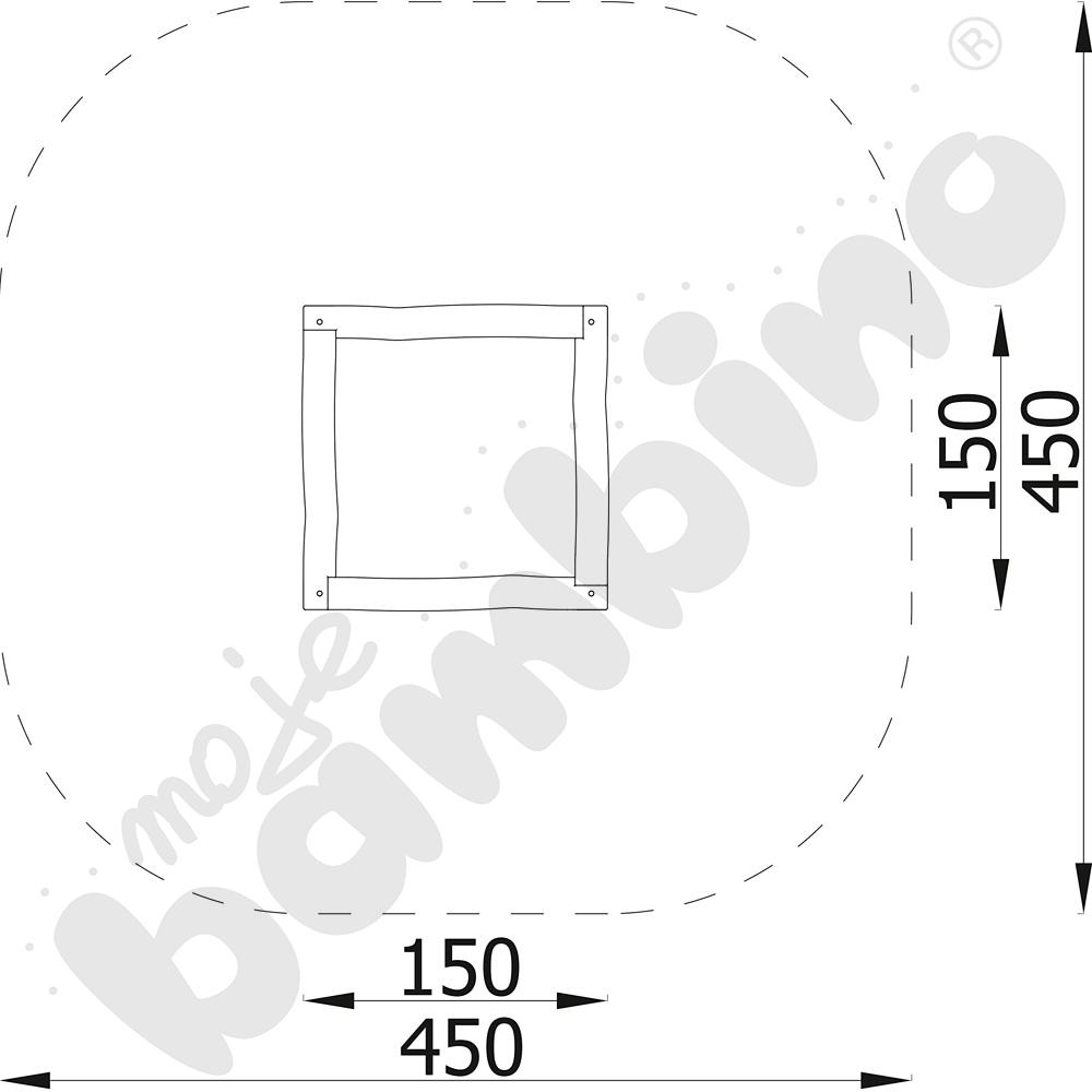 Piaskownica Robinio 1,5x1,5 m