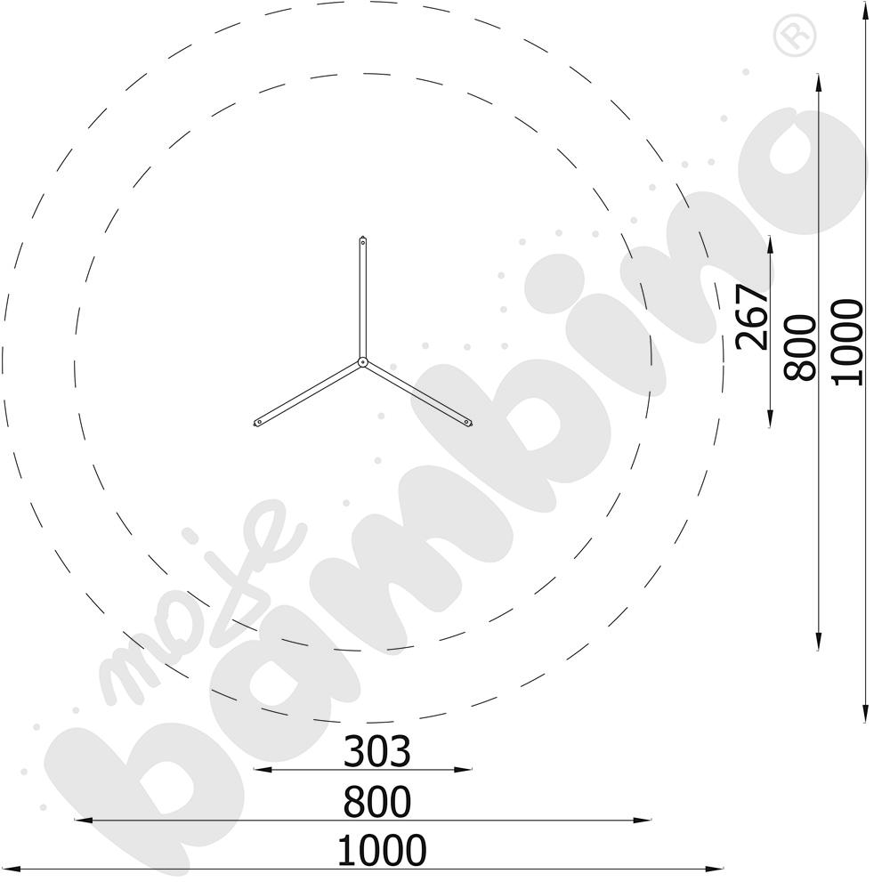 Karuzela słupowa z zawiesiami