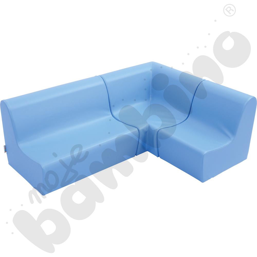 Mała kanapa jasnoniebieska