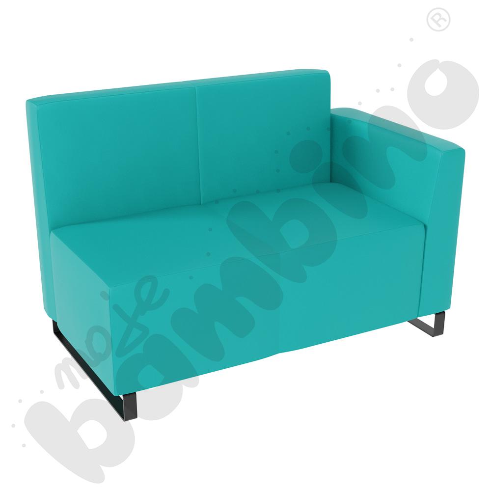 Sofa Universum 2-os. wys. 82 cm, bok niski prawy, tkanina MT11
