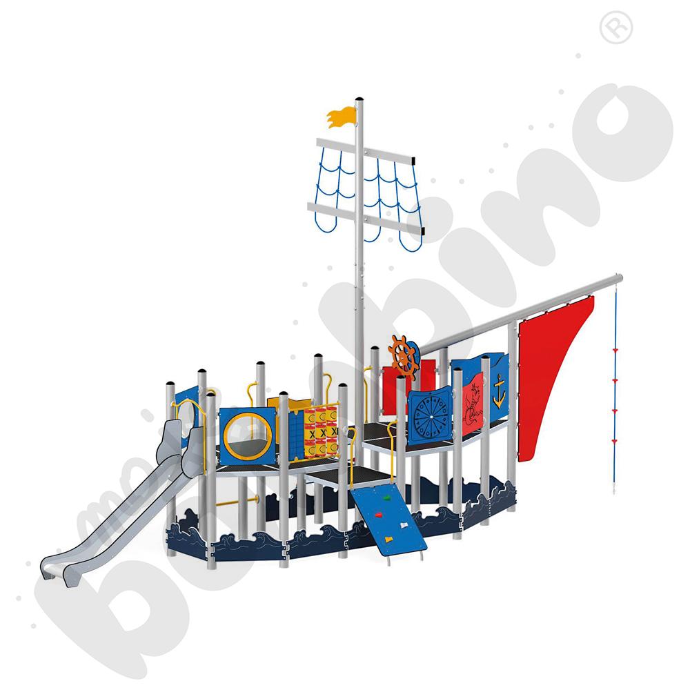 Statek Marco Polo, metalowe słupy