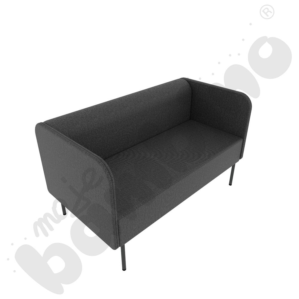 Sofa Versa 2-os. z filcowymi stopkami, stelaż antracytowy, tkanina RO40 Sofa Versa 2-os. z filcowymi stopkami, stelaż antracytowy, tkanina RO40