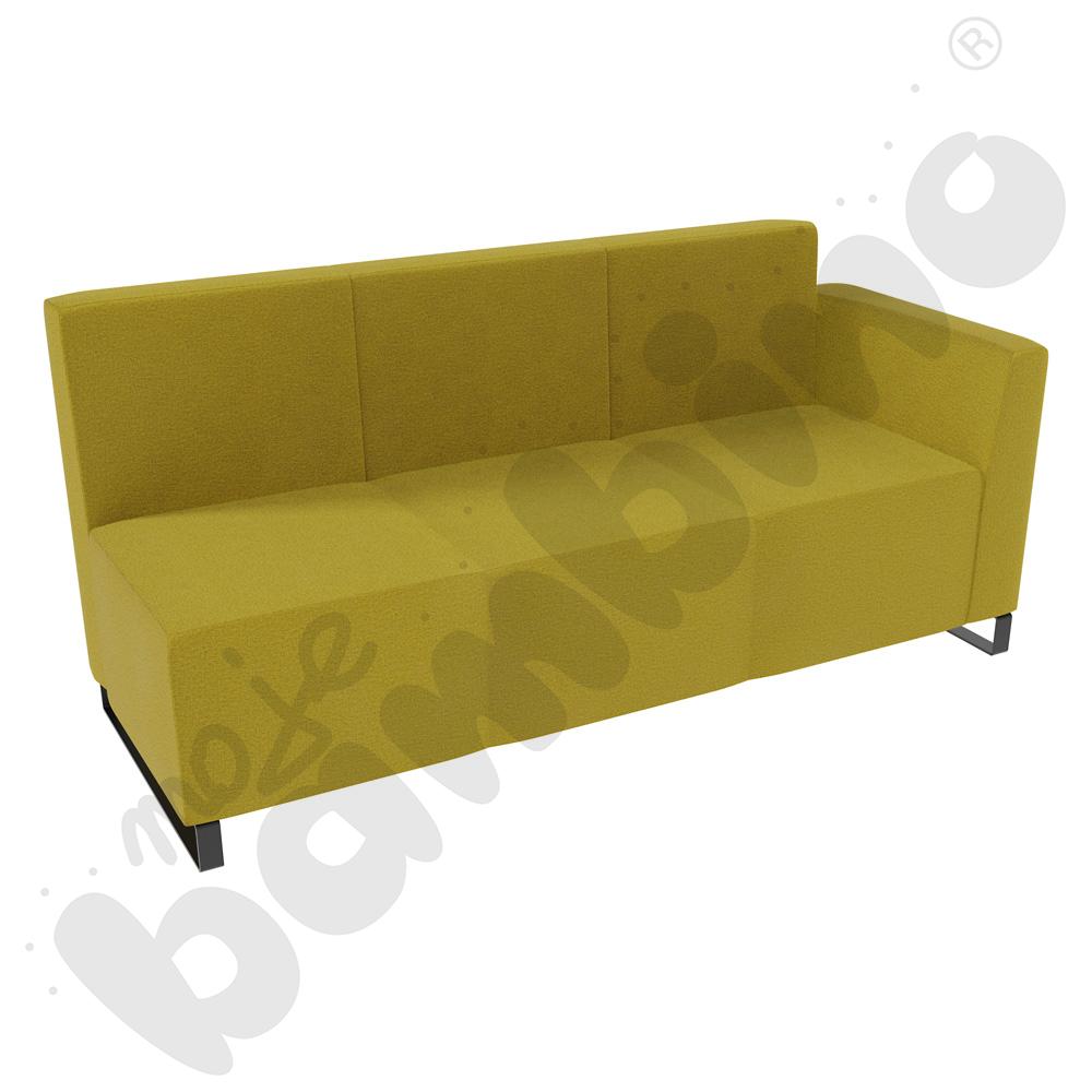 Sofa Universum 3-os. wys. 82 cm, bok niski prawy, tkanina KG13