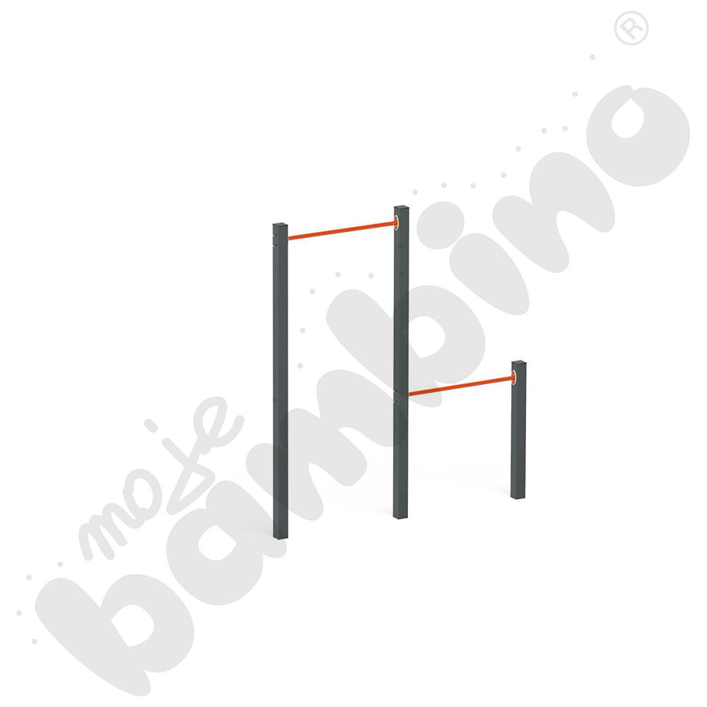 Street workout Drążki podwójne Orange