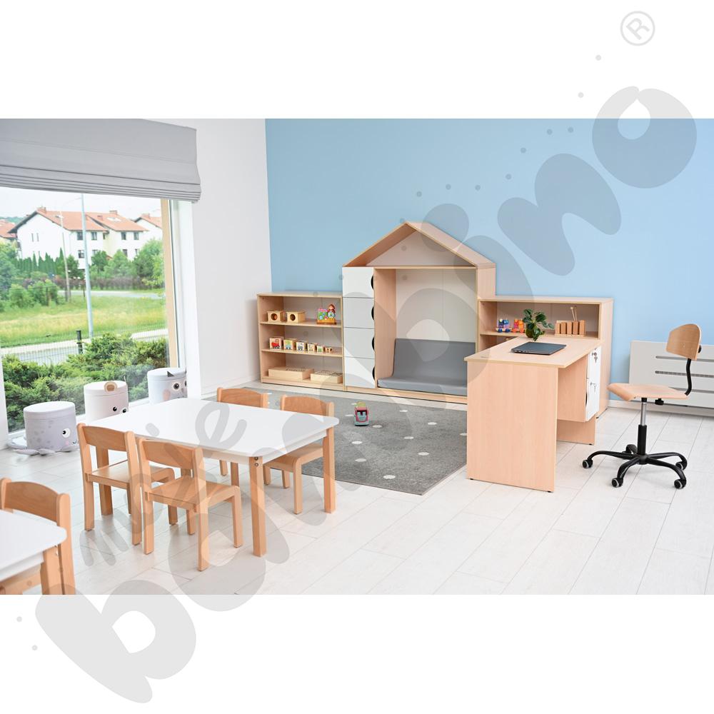 Biblioteczka-domek Feria - klon jasny