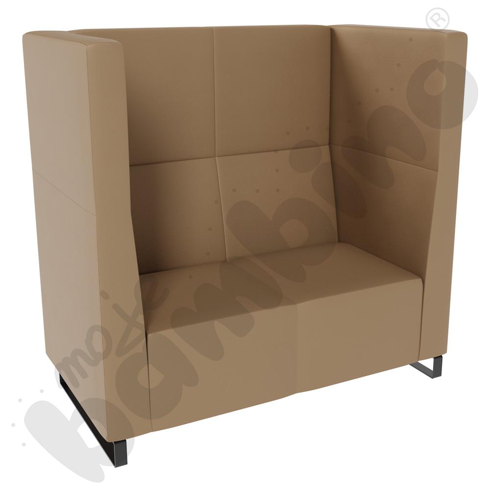 Sofa Universum 2-os. wys. 133 cm, 2 boki średnie, tkanina MT04