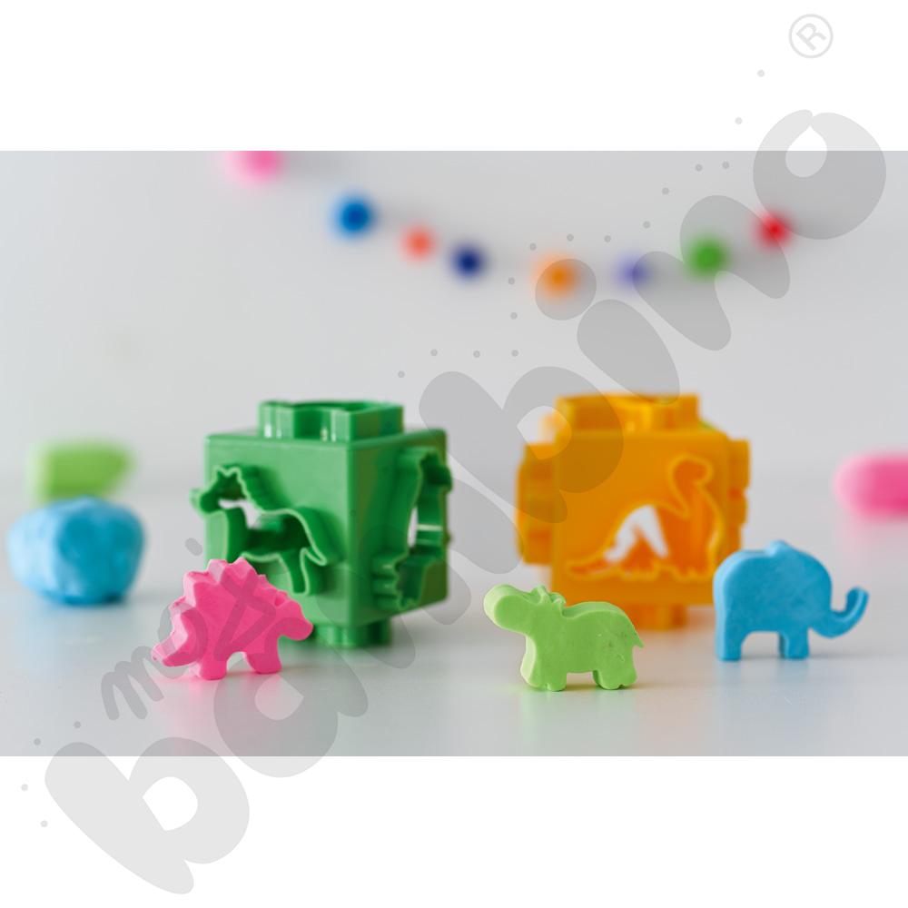 Foremki do mas plastycznych 6 w 1 - zwierzęta dżungli Foremki do mas plastycznych 6 w 1 - zwierzęta dżungli