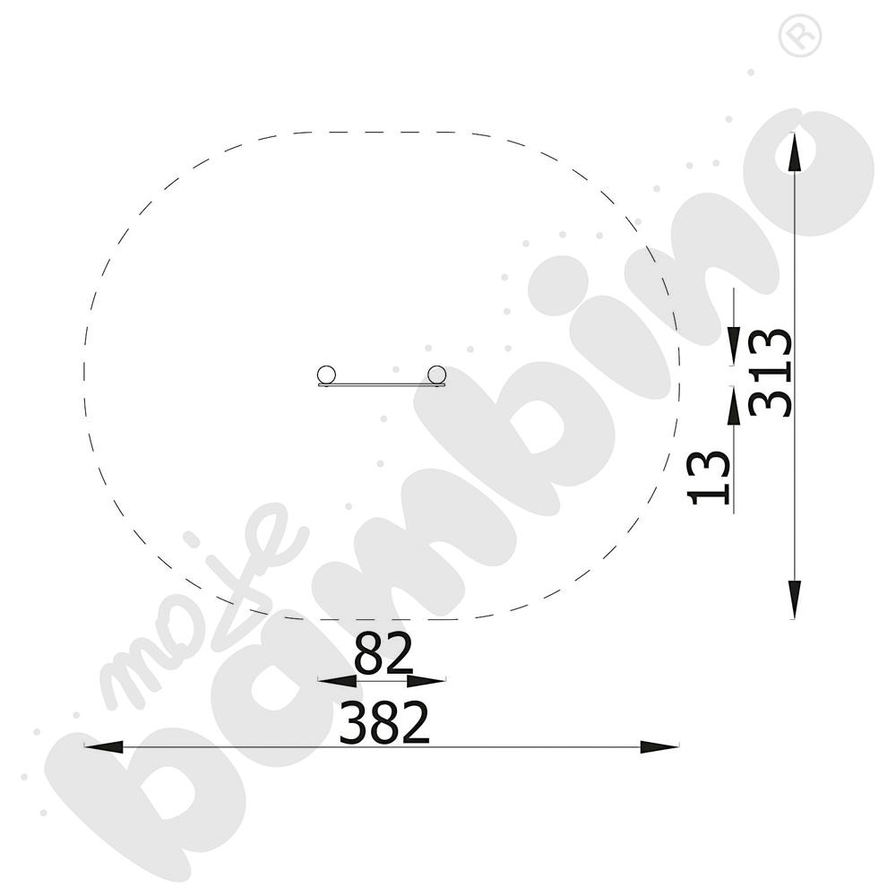 Tablica do rysowania, metalowe słupy