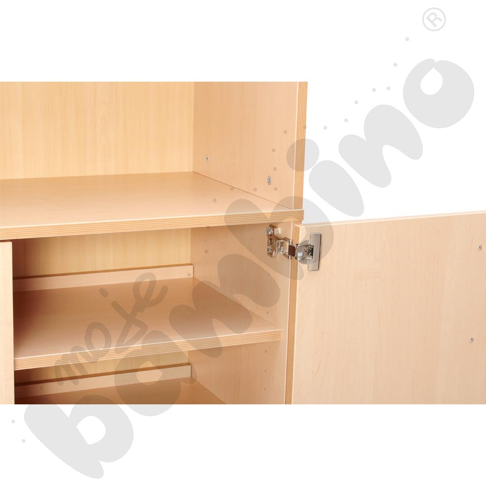 Drzwiczki do szafki Flexi D z półkami - brzoza