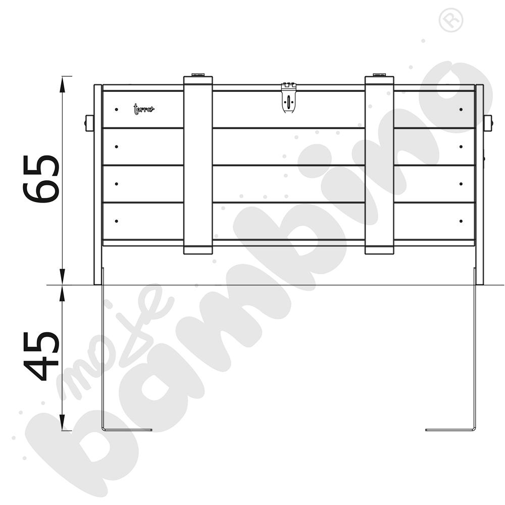 Skrzynia ogrodowa Terra z kotwami Skrzynia ogrodowa Terra z kotwami