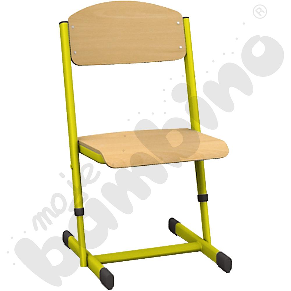 Krzesło T z regulowaną wysokoscią rozm.  5-6 żółte