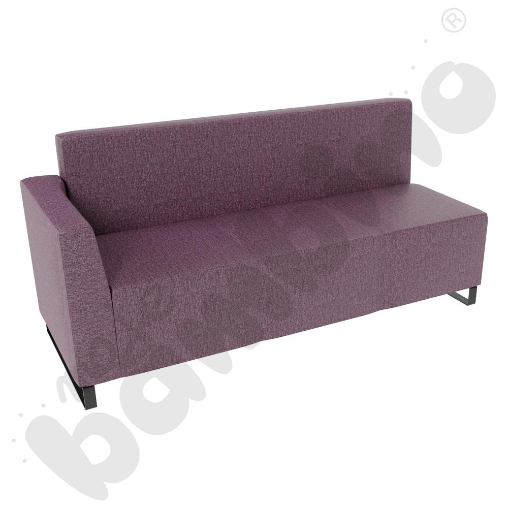 Sofa Universum 3-os. wys. 82 cm, bok niski lewy, tkanina RO13