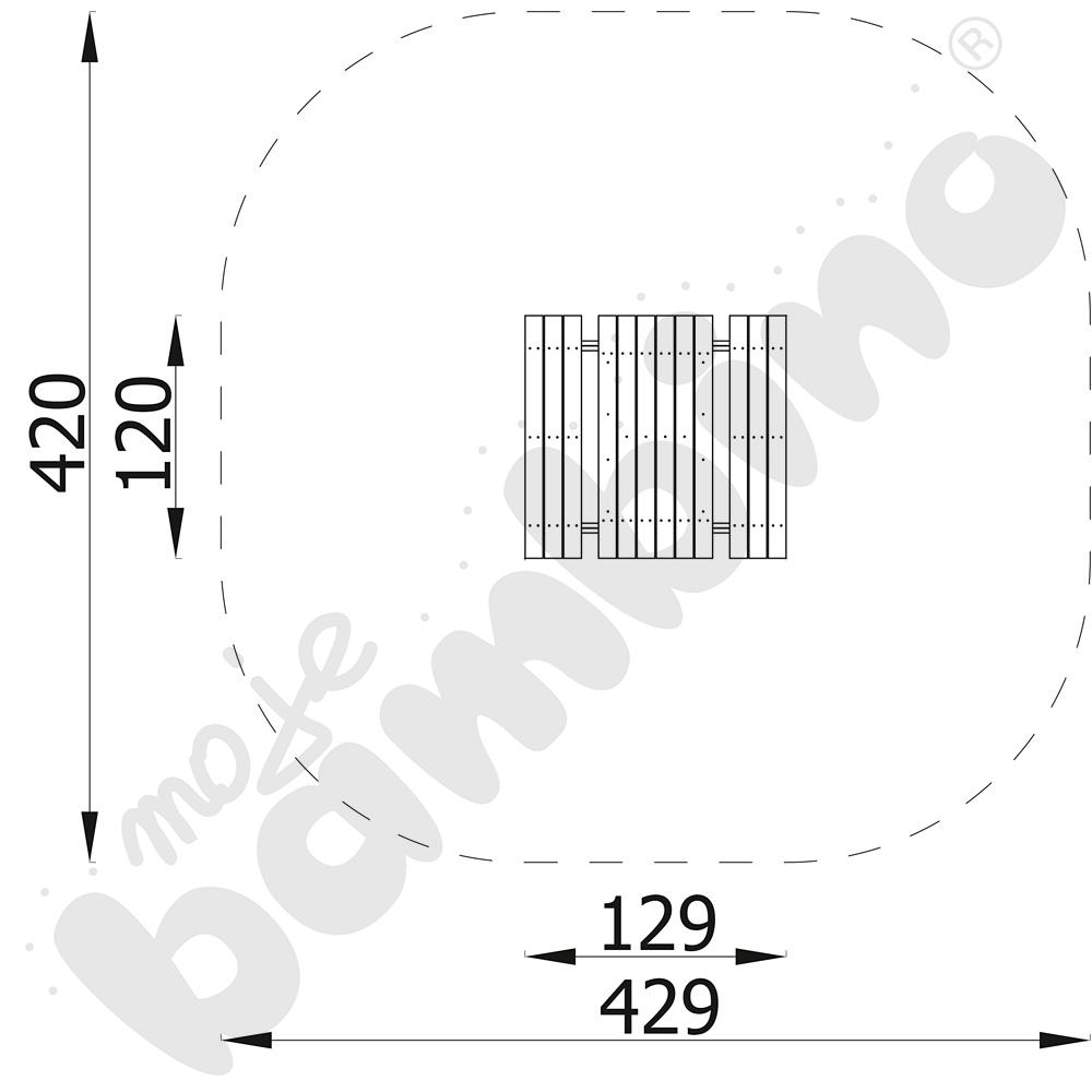 Ławkostół średni Terra z kotwami