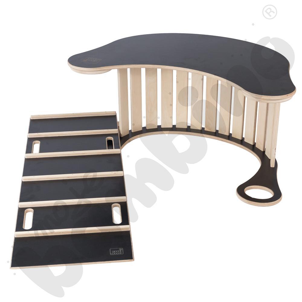 Drewniana drabinka Good Wood - czarna - MED