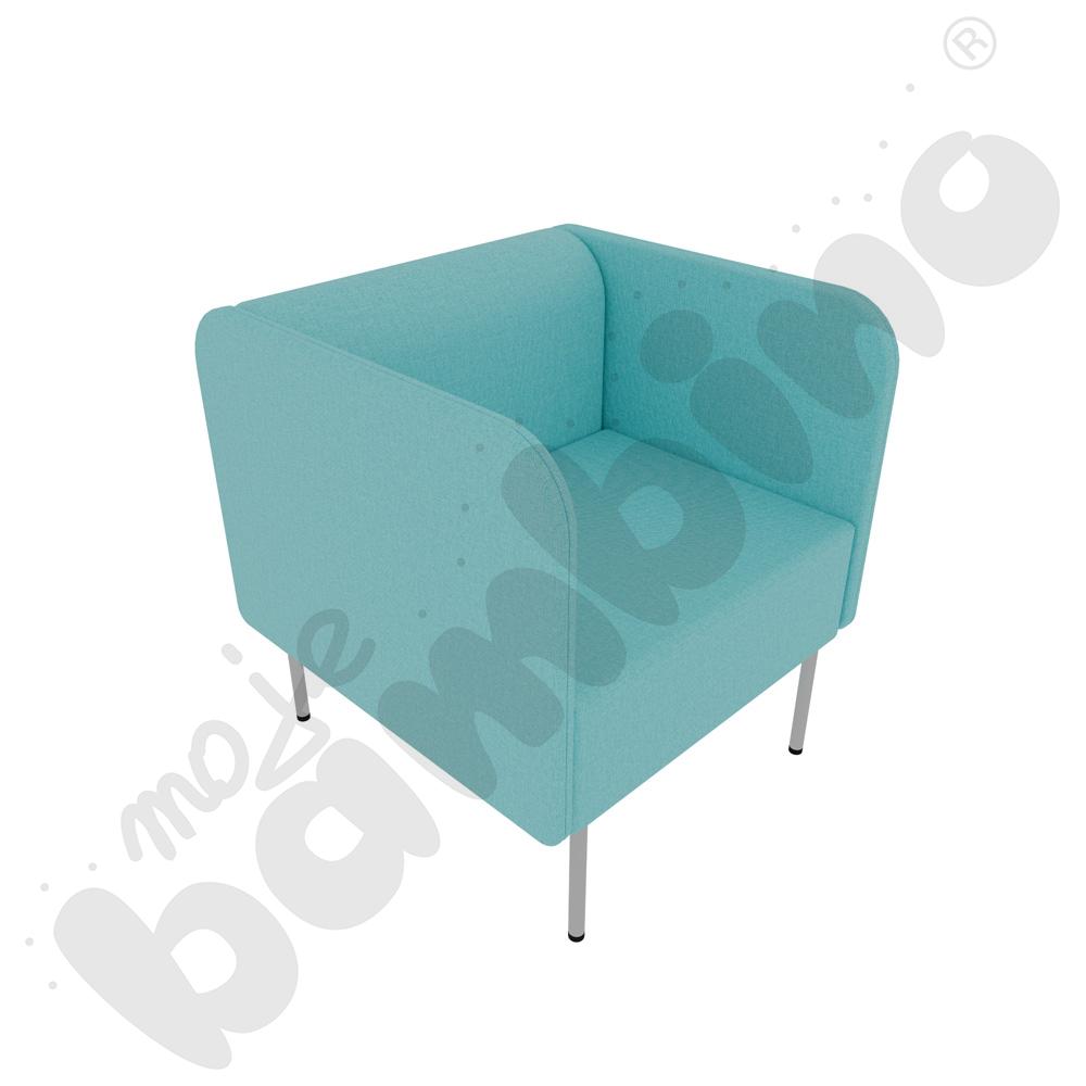 Fotel Versa z filcowymi stopkami, stelaż jasnoszary, tkanina RO20 Fotel Versa z filcowymi stopkami, stelaż jasnoszary, tkanina RO20