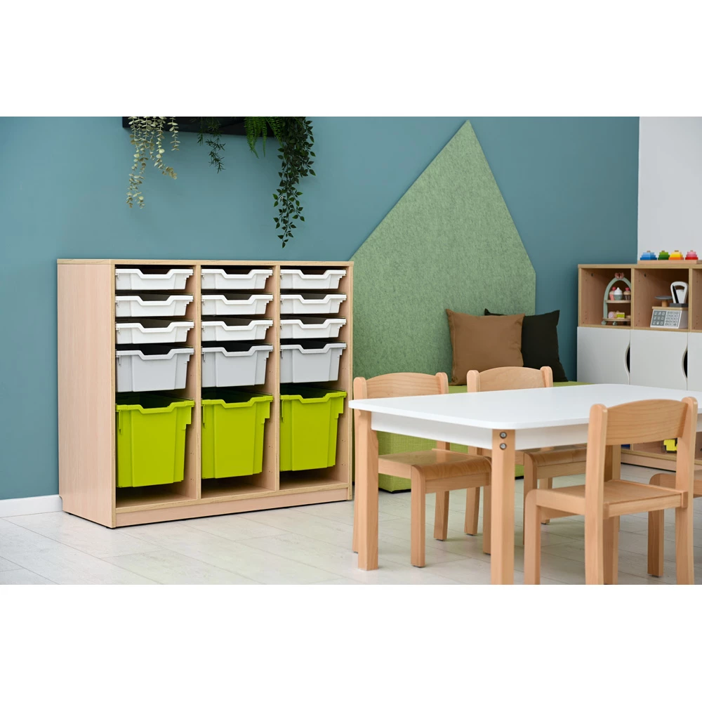 Zdjęcie plastikowych pojemników do szafek