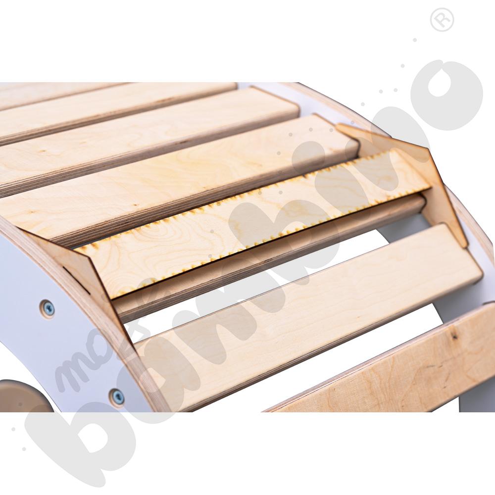 Drewniana drabinka Good Wood - biała - MED Drewniana drabinka Good Wood - biała - MED