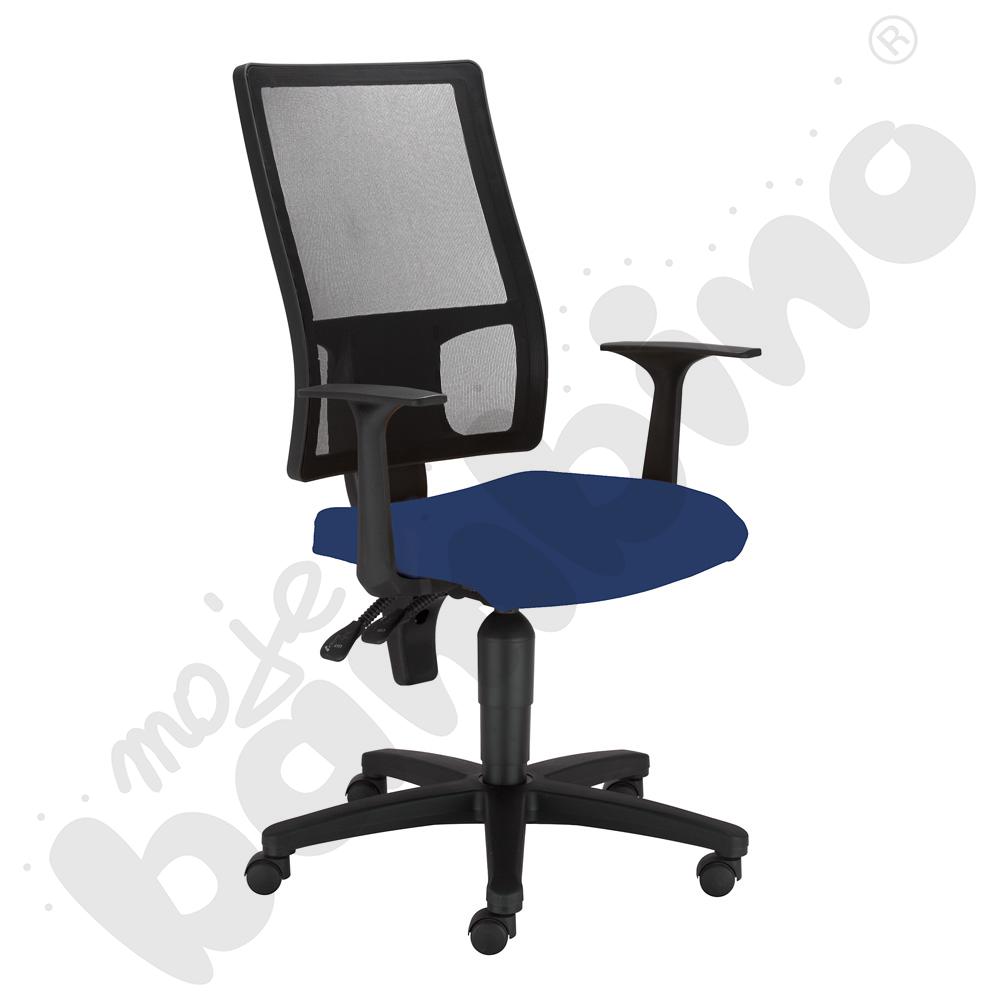 Krzesło obrotowe Taktik Mesh niebiesko-czarne