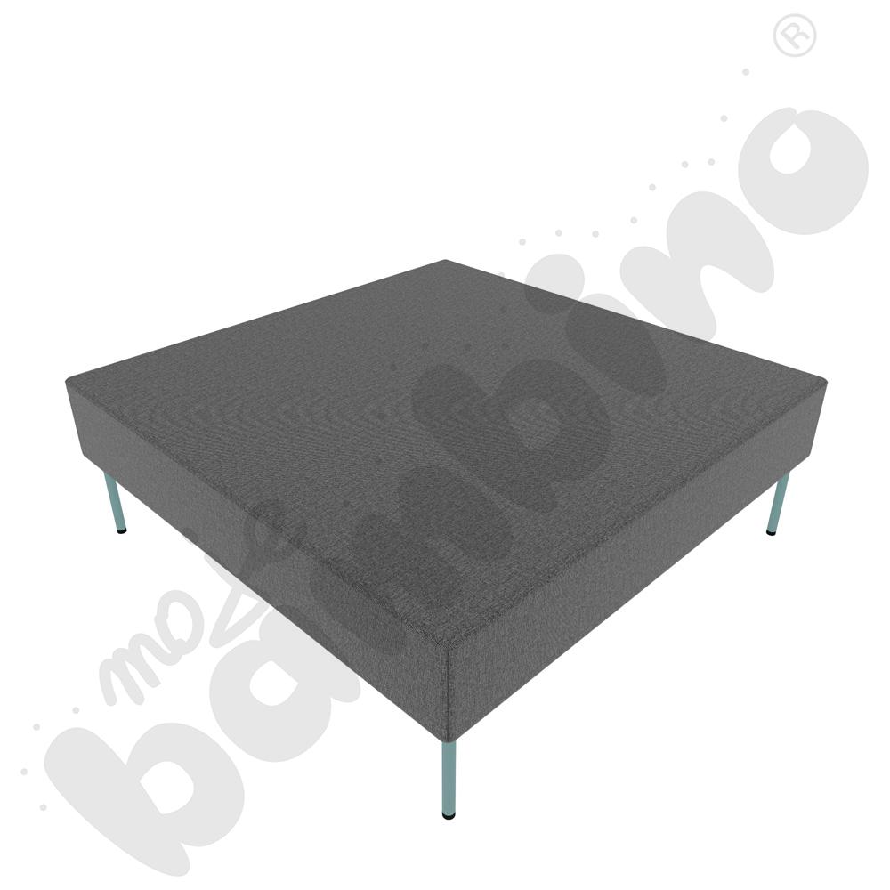 Pufa Versa 120x120 cm z plastikowymi stopkami, stelaż turkusowy, tkanina RO39 Pufa Versa 120x120 cm z plastikowymi stopkami, stelaż turkusowy, tkanina RO39