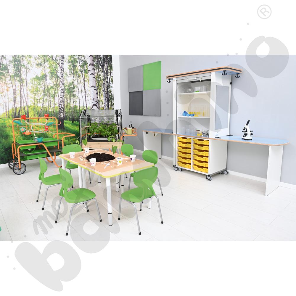 Blat Quadro klon jasny kwadratowy, limonkowe obrzeże