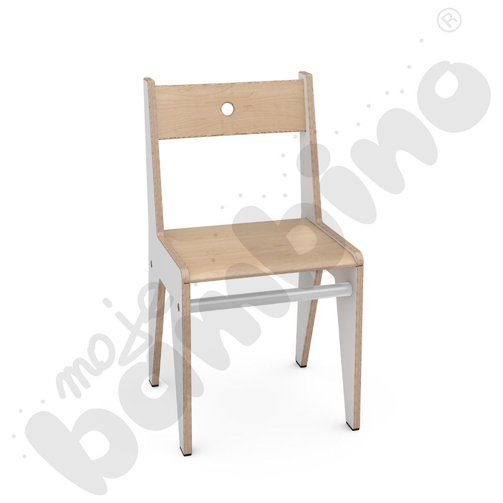 Białe krzesło FLO 35 cm