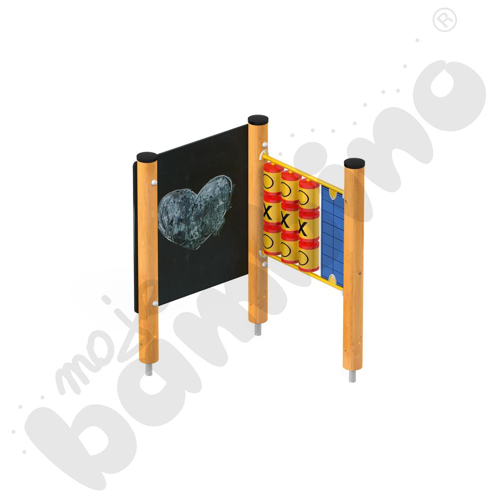 Tablica do rysowania z grą Kółko i krzyżyk