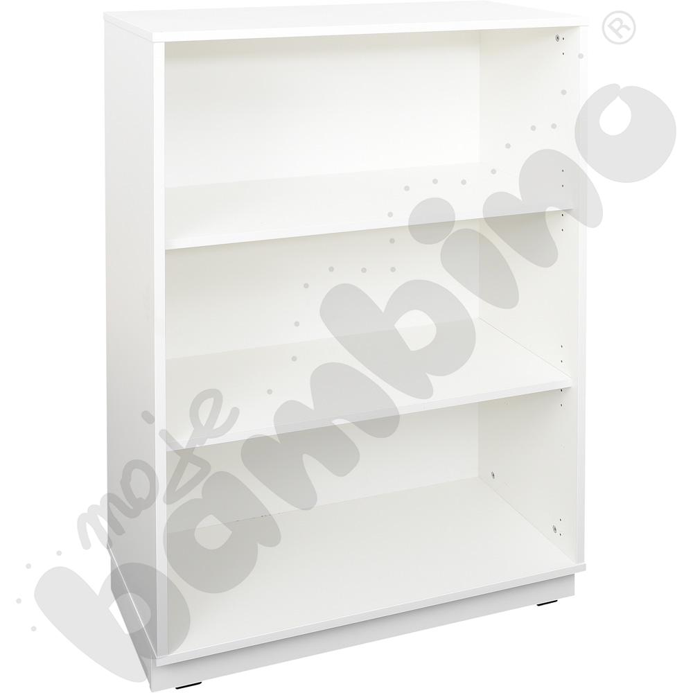 Quadro - szafka L z 2 półkami, biała