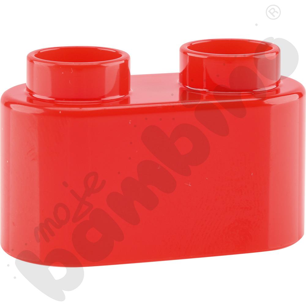 BOTZEES WALL - klocki 2-pinowe, czerwone