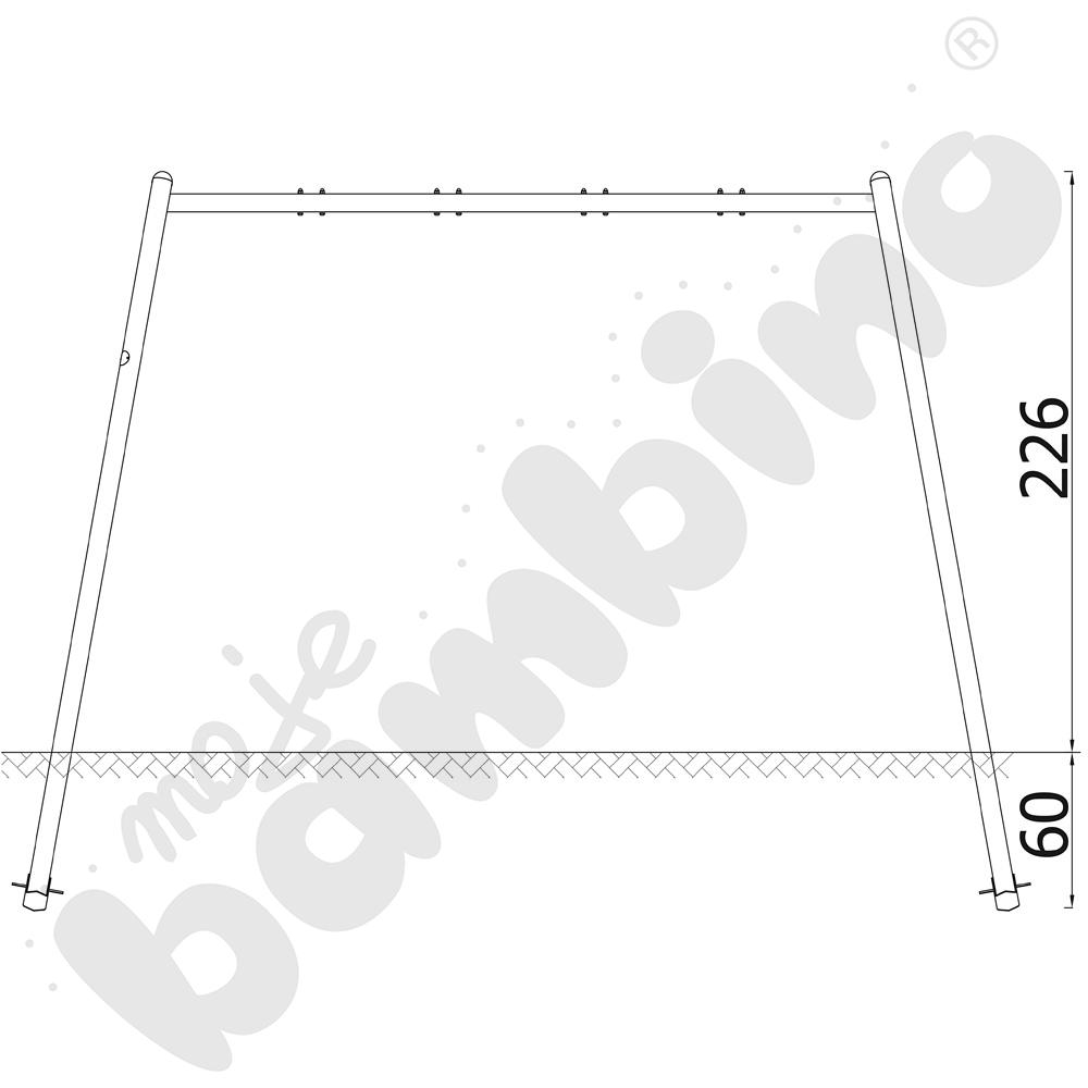 Verto - stelaż do huśtawki podwójnej