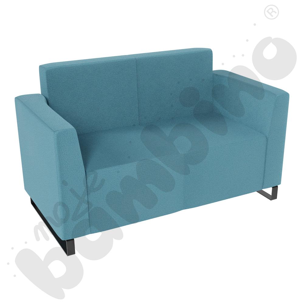 Sofa Universum 2-os. wys. 82 cm, 2 boki niskie, tkanina KG07