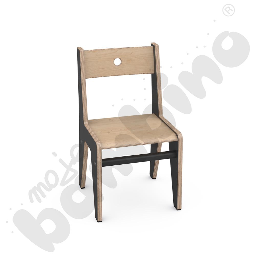 Czarne krzesło FLO 26 cm