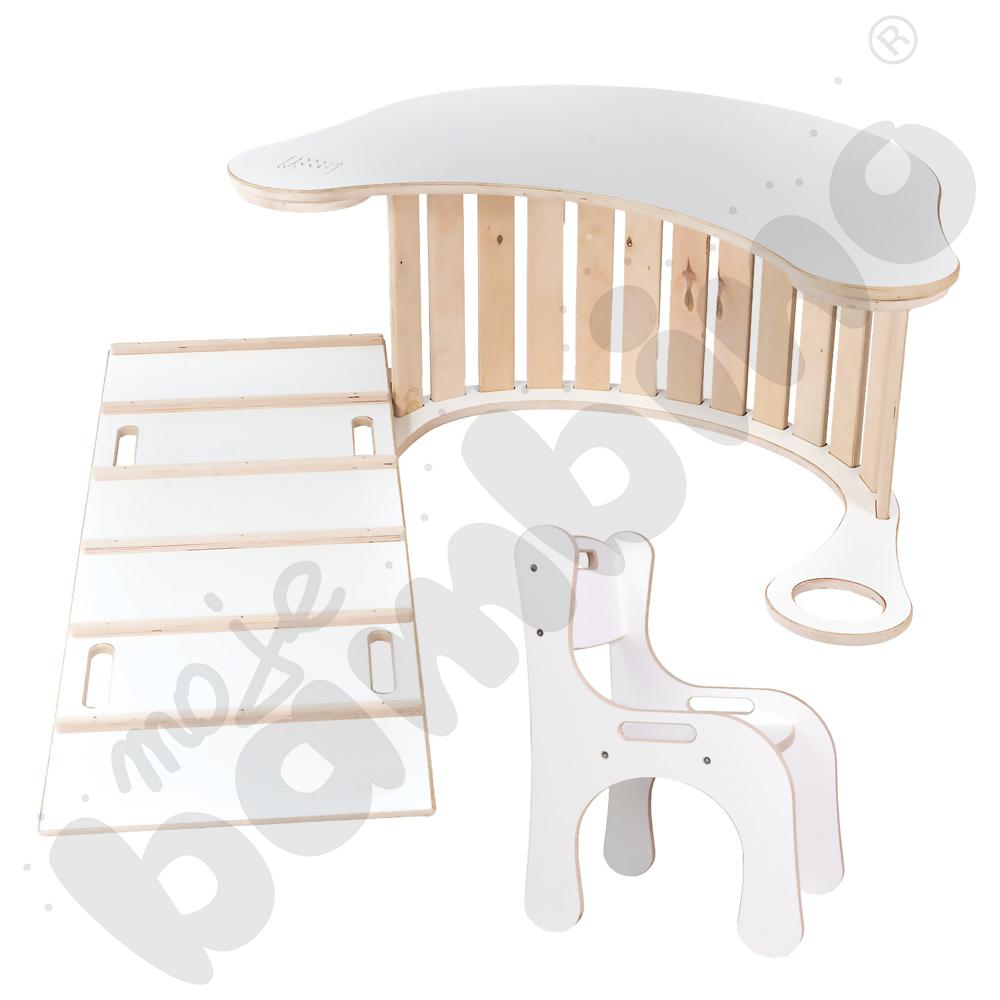 Krzesło ergonomiczne Good Wood - białe
