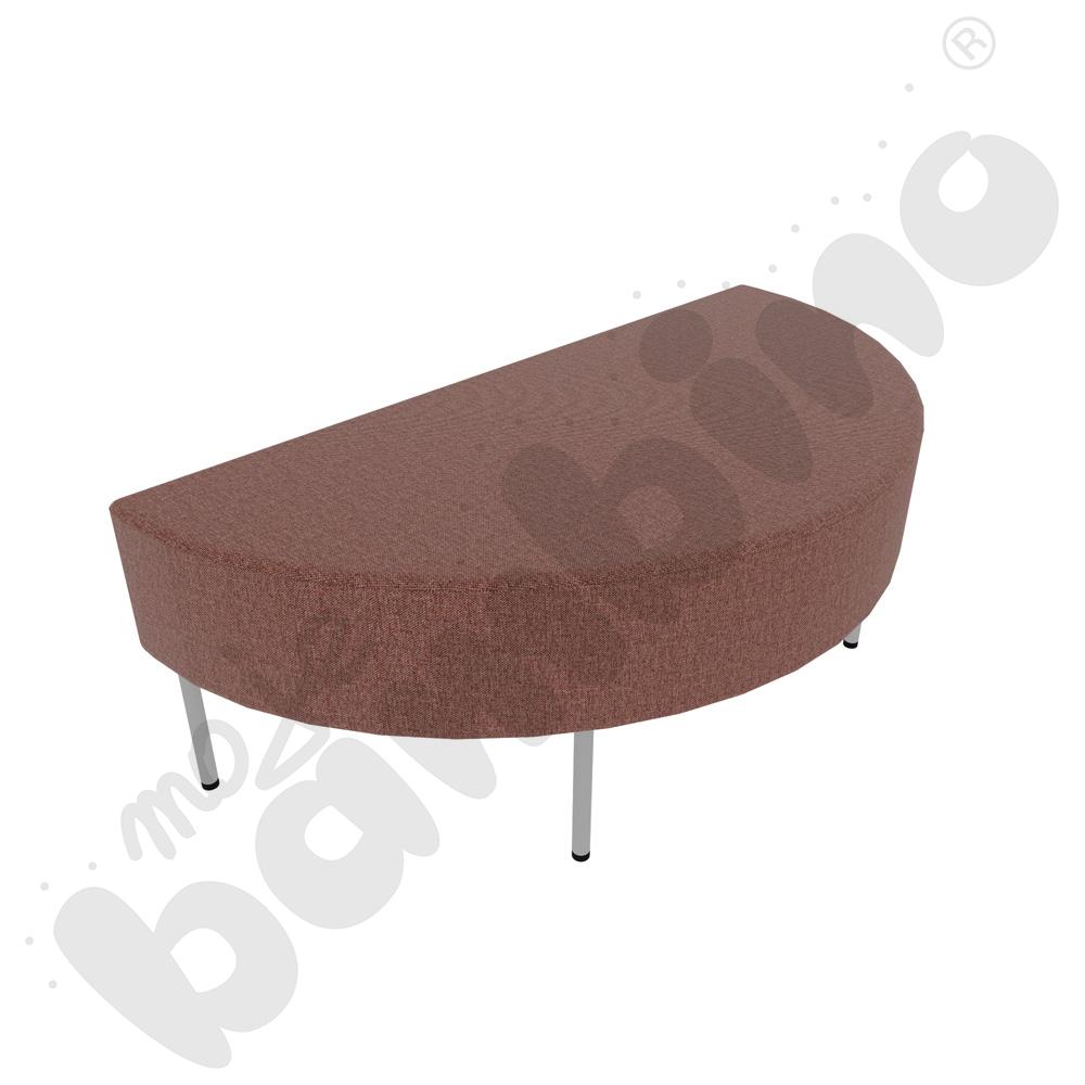 Pufa Versa zaokrąglona 120x60 cm z filcowymi stopkami, stelaż jasnoszary, tkanina RO11 Pufa Versa zaokrąglona 120x60 cm z filcowymi stopkami, stelaż jasnoszary, tkanina RO11