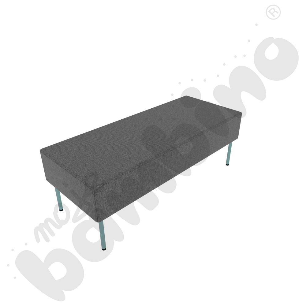 Pufa Versa 120x50 cm z filcowymi stopkami, stelaż turkusowy, tkanina RO39