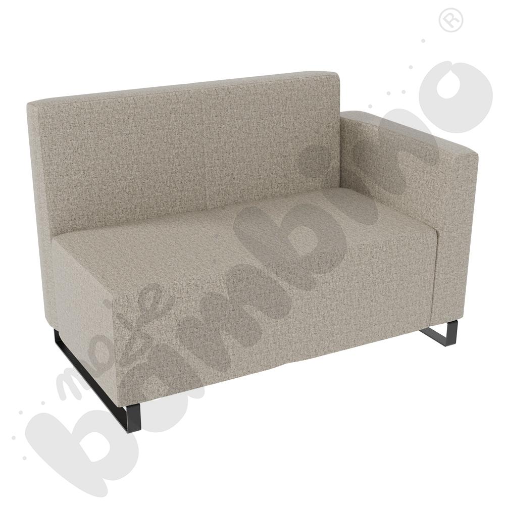 Sofa Universum 2-os. wys. 82 cm, bok niski prawy, tkanina RO37