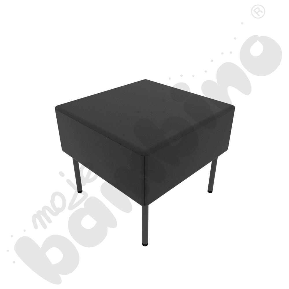 Pufa Versa 50x50 cm z plastikowymi stopkami, stelaż antracytowy, tkanina BD14 Pufa Versa 50x50 cm z plastikowymi stopkami, stelaż antracytowy, tkanina BD14