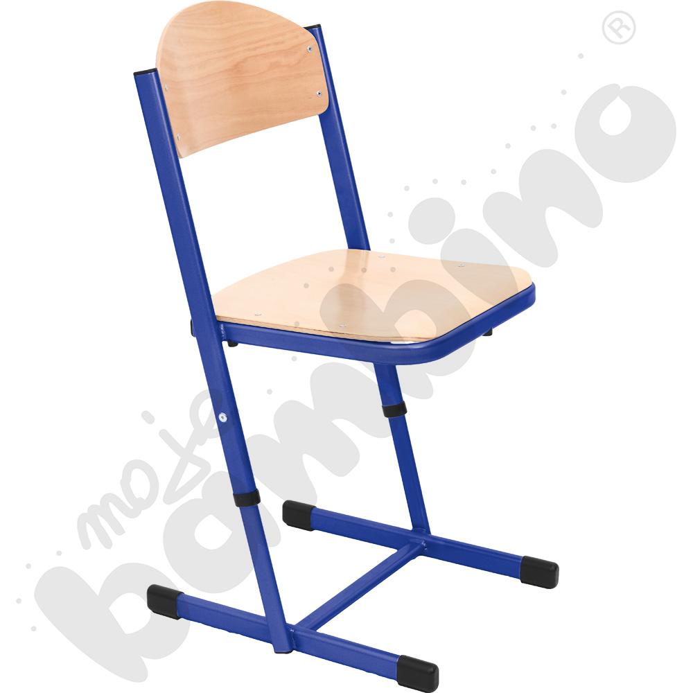 Krzesło T wzmocnione regulowane rozm. 6-7 niebieskie