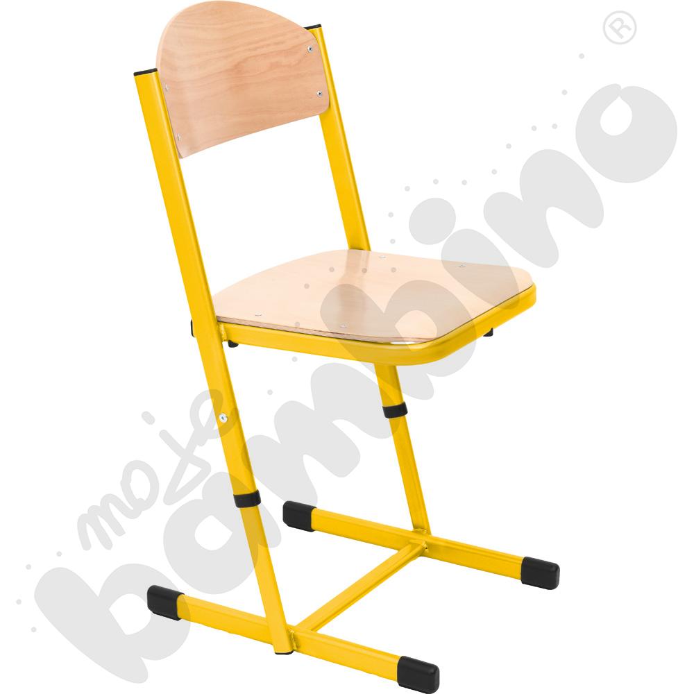 Krzesło T wzmocnione regulowane rozm. 6-7 żółte