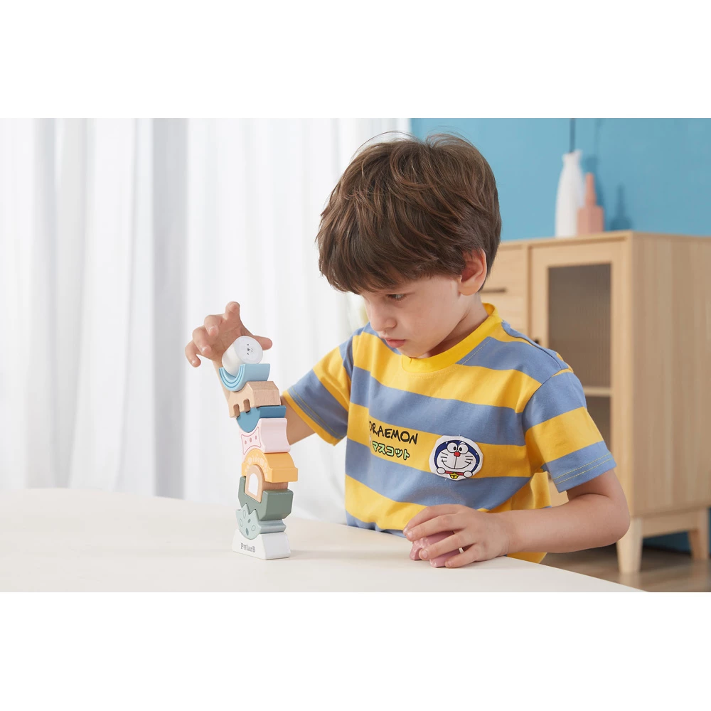 Zdjęcie wieży z klocków